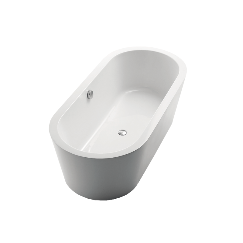 Ванна акриловая Devit Fresh 171.5х78.3 см отдельностоящая с ножками белый 17080121