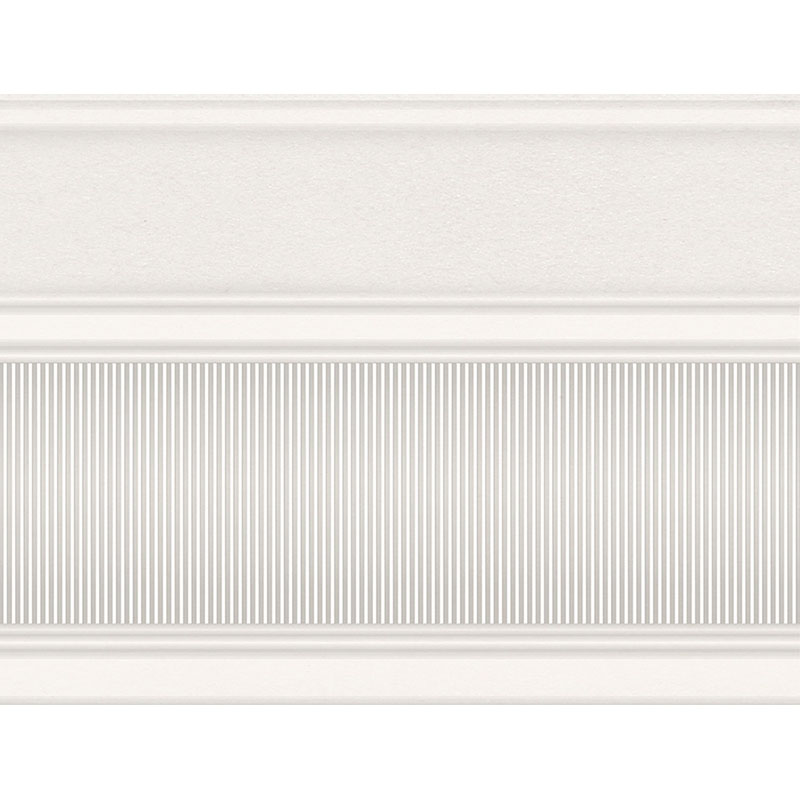 Бордюр InterCerama Arte 23х17,5 см белый 061 107003