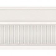 Бордюр InterCerama Arte 23х17,5 см белый 061 107003