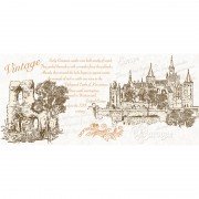 Декор InterCerama Continental 50х23 см бежевый 021-1 147107