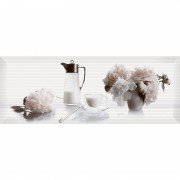 Декор InterCerama Pergamo 40х15 см белый 061-3 095910