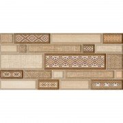 Декор настенная InterCerama Textile 50х23 см коричневый 031 216502