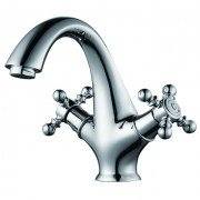 Змішувач для раковини Devit Retro двохвентильний латунь хром 43611127