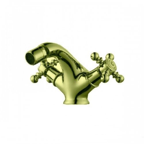 Змішувач для біде Devit Retro двовентильний латунь бронза з донним клапаном 43616127B