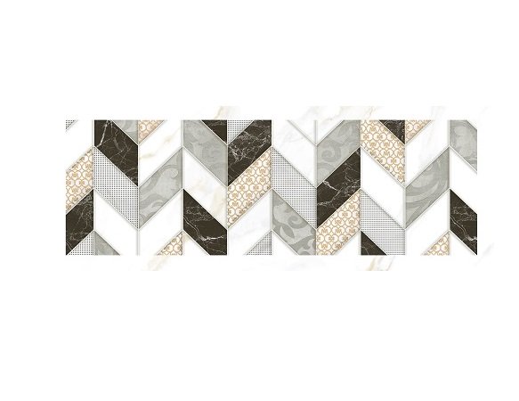 Декор InterCerama Axon 40х15 см сірий 071 268102