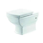 Унитаз подвесной с крышкой Devit Retro 35х53 см санфаянс белый 3020127