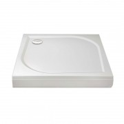 Душовий піддон квадратний Devit Universal 100х100 см штучний камінь білий FTR4110