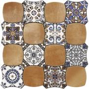 Плитка керамогранит Cristacer Carnaby Decor Cotto 45х45 см 134902