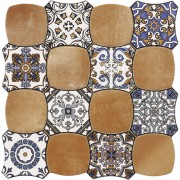 Плитка керамогранит Cristacer Carnaby Decor Cotto 45х45 см 134902