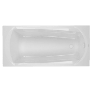 Ванна акрилова Devit Sigma 170х75 см пристінна з ніжками білий 17075130N