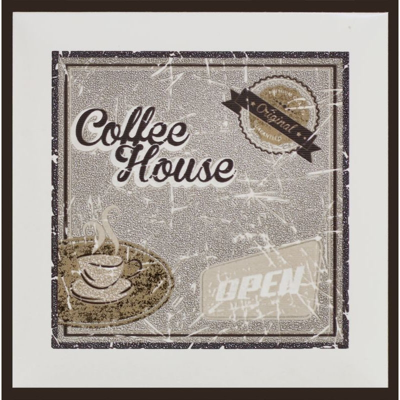 Декор Monopole Ceramica Moca Coffee Time Brown B 15х15 см 069111