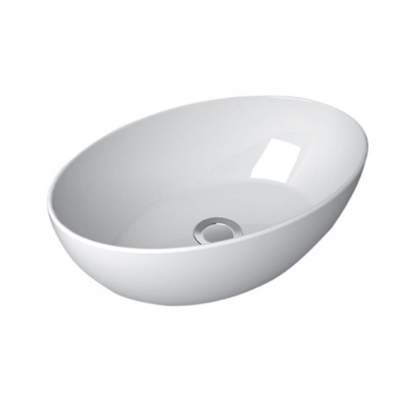 Раковина для ванної Devit Ovale накладна 45х30см санфаянс білий 1513136