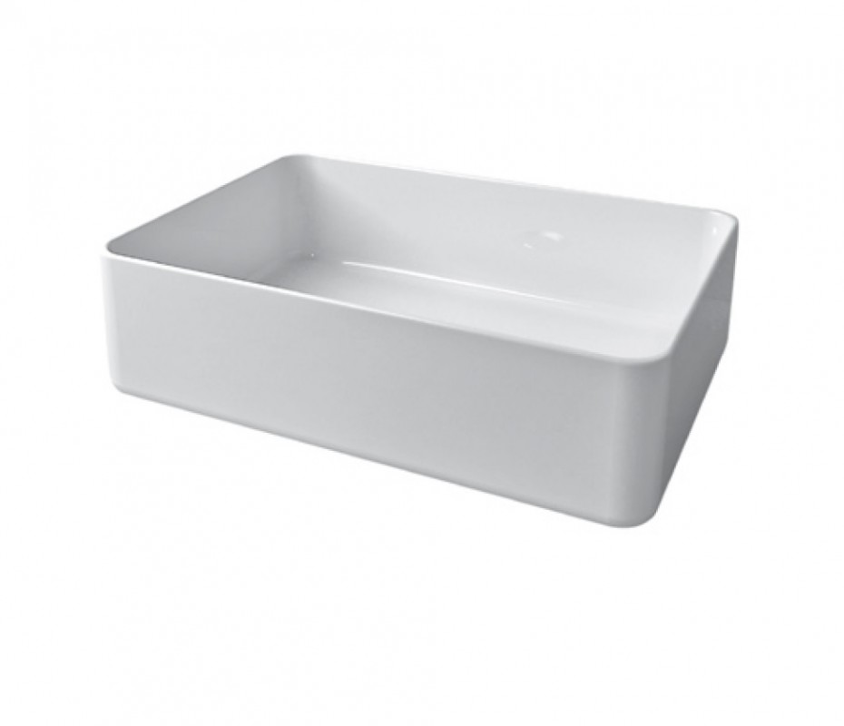 Раковина для ванної Devit Quadra накладна 50х35 см санфаянс білий 1512132