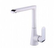 Смеситель для кухни Devit Iven однорычажный латунь хром/белый 43108141W