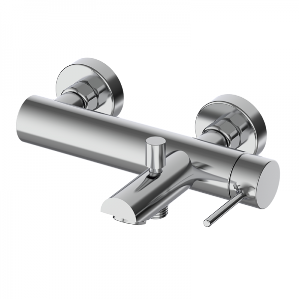 Смеситель для ванной GRB Time однорычажный с душевым гарнитуром хром 47226470