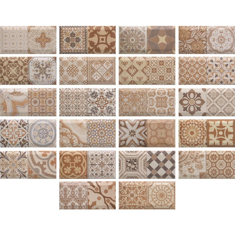 Плитка настінна Monopole Ceramica Antique Marron 20х10 см 055201