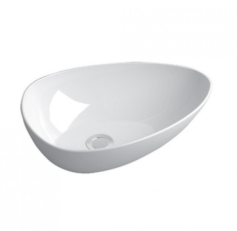 Раковина для ванной Devit Ovale накладная 46.7х34.2 см санфаянс белый 1514136