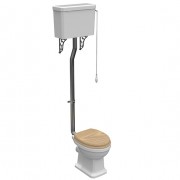 Унитаз напольный компакт Devit Classic 48х74 см санфаянс белый с высоким бачком и сливной трубой 3110151