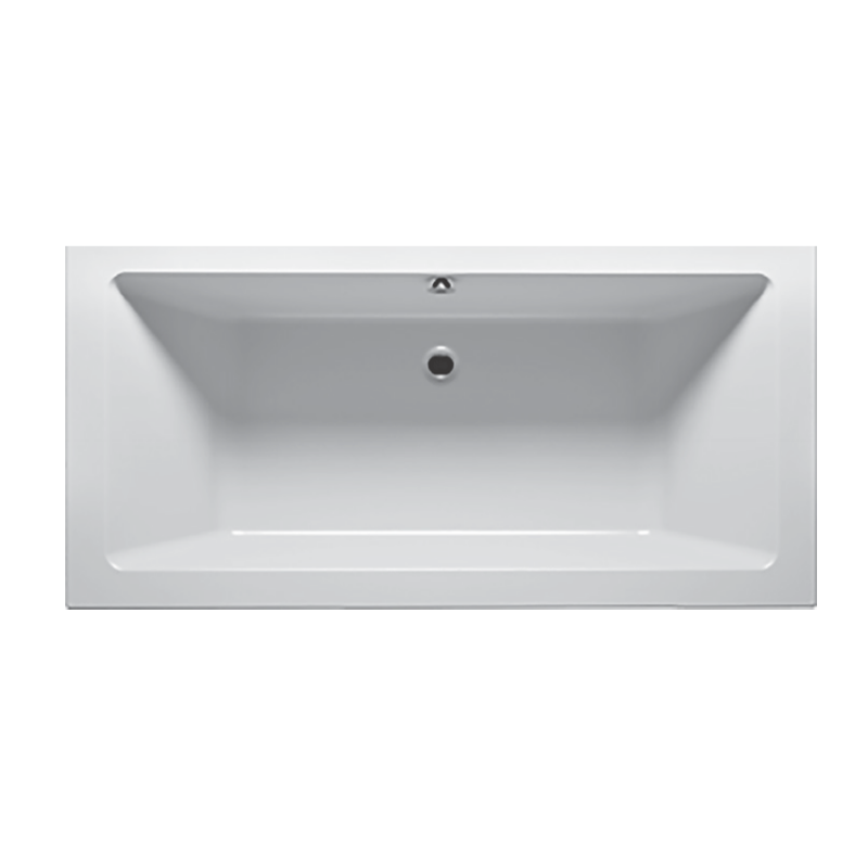 Ванна акрилова Devit Lusso New 180х80 см пристінна з ніжками білий 18180135