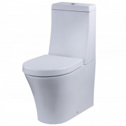Унитаз напольный компакт с крышкой Devit Gredos 34.5х69.5 см санфаянс белый 3010129