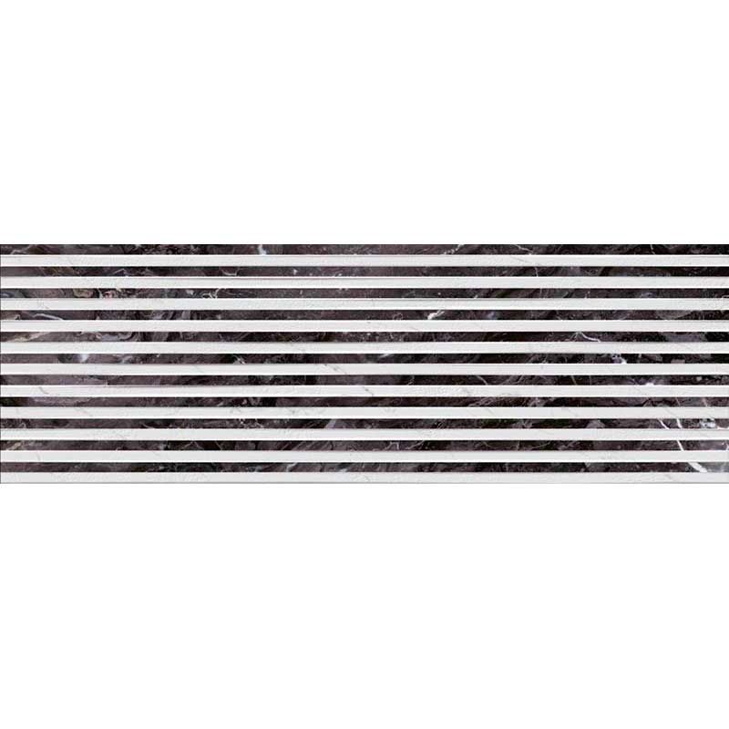 Плитка Click Ceramica Estatuario Decor Bradley 100х33 см черный 211703