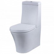 Унитаз напольный компакт с крышкой Devit Gredos 34.5х69.5 см санфаянс белый 3010129
