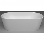 Ванна акрилова Devit Ovale 169.5х80.5 см окремостояча з ніжками білий 17080136