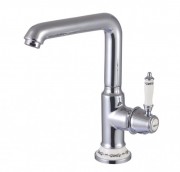 Змішувач для раковини Devit Charlestone Ceramic високий одноважільний з донним клапаном хром 345X1142