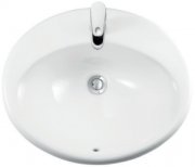 Раковина для ванной Devit Ovale врезная 55.5х48.5 см санфаянс белый 1522136