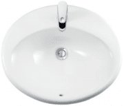 Раковина для ванної Devit Ovale врізна 55.5х48.5 см санфаянс білий 1522136