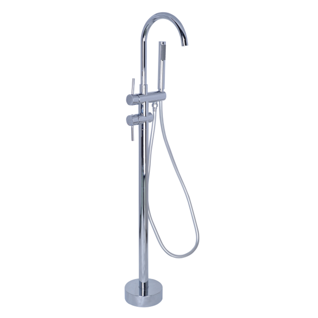 Смеситель для ванной Devit напольный однорычажный латунь хром 13061160