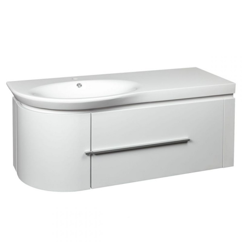 Тумба з раковиною Devit Fly 120х48. 5см МДФ білий глянець 0022120