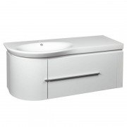 Тумба с раковиной Devit Fly 120х48.5см МДФ белый глянец 0022120