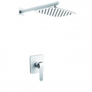 Душевая система скрытого монтажа Devit Katarina с верхним душем латунь хром/белый 37525148W