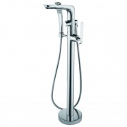 Смеситель для ванной Devit Katarina напольный однорычажный латунь/пластик хром 37561148