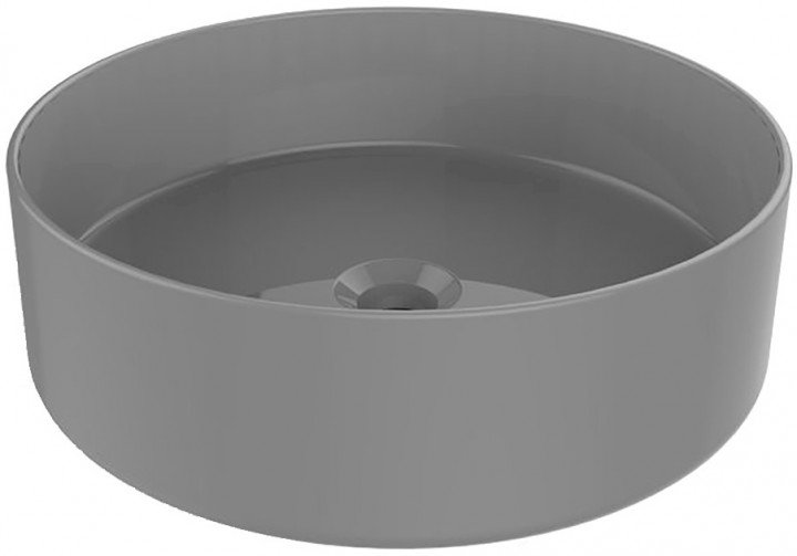 Раковина для ванної Devit Allround накладна 40х40 см санфаянс сірий 1512137G