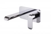 Змішувач для раковини Devit Iven настінний одноважільний з донним клапаном хром 4311X141