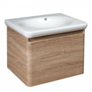 Тумба с раковиной Devit Fly 64х50см МДФ светлый дуб 0020120WO