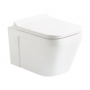 Унітаз підвісний з кришкою Devit UP 35.5х52 см безободковий санфаянс білий 3020120