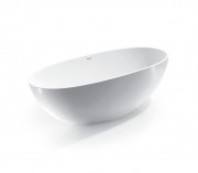 Ванна из искусственного камня Devit Acqua 180х93 см отдельностоящая белый матовый 18090155W