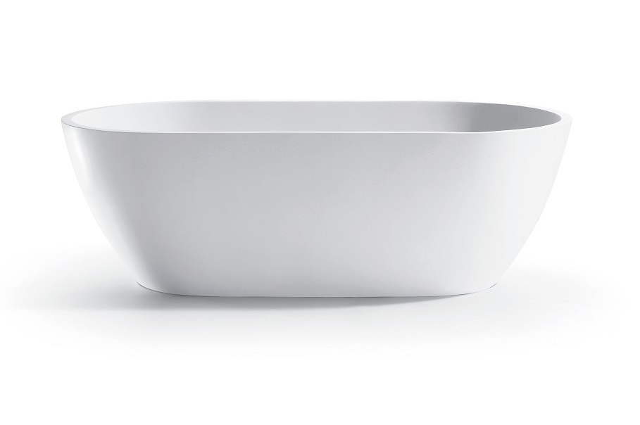 Ванна из искусственного камня Devit Laguna 180х80 см отдельностоящая белый матовый 18080110W