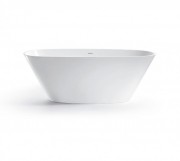 Ванна зі штучного каменю Devit UP 180х81 см окремостояча білий матовий 18080120W