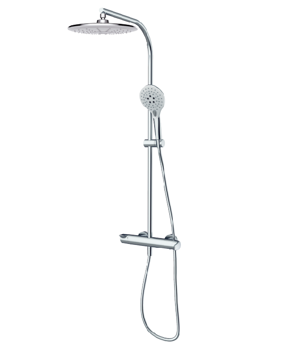 Душевая система GRB E-Dry с фиксированной стойкой хром 40440400XL