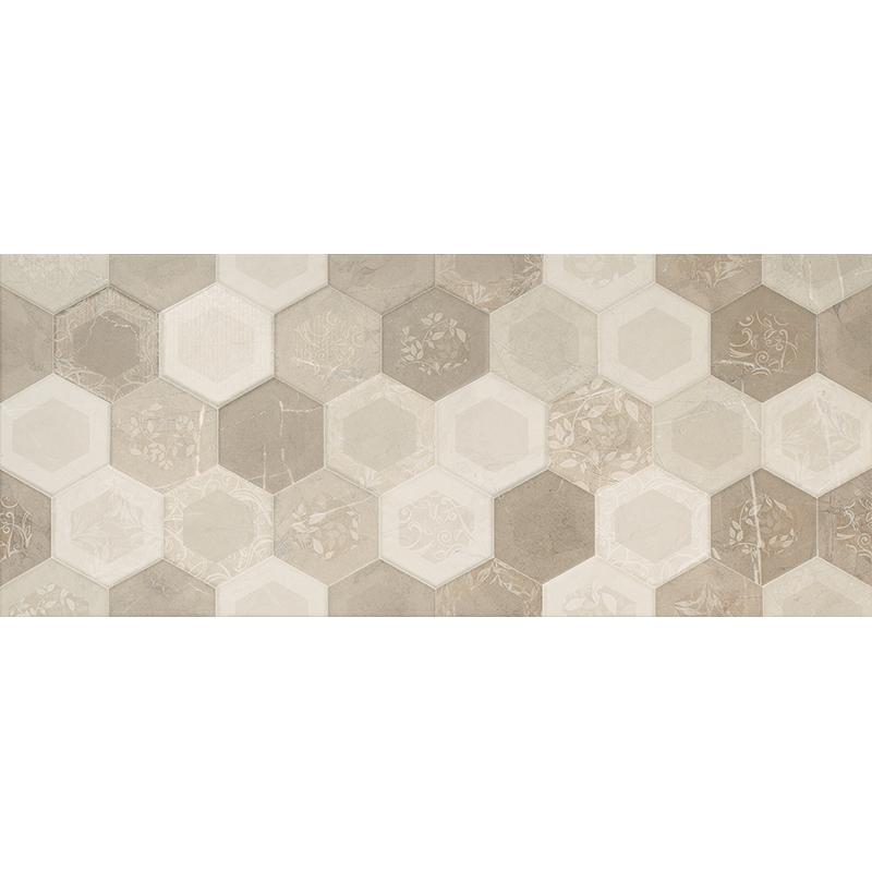 Плитка настінна Porcelanite Dos 8215 Crema Relieve Rodas 80х33,3 см 247703