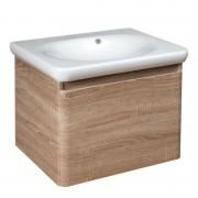 Тумба с раковиной Devit Fly 64х50см МДФ светлый дуб 0020120WO