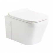 Унитаз подвесной с крышкой Devit UP 35.5х52 см безободковый санфаянс белый 3020120