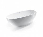 Ванна зі штучного каменю Devit Acqua 180х93 см окремостояча білий матовий 18090155W