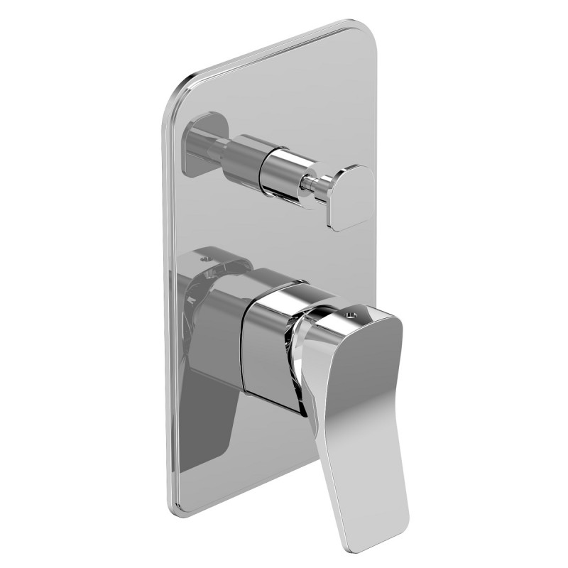 Змішувач для душу Devit Up прихованого монтажу одноважільний з перемикачем на 2 Користувача латунь хром 810X7120