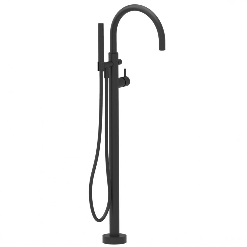 Смеситель для ванной Devit Art напольный однорычажный латунь/пластик черный матовый 15061140B