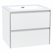 Тумба с раковиной Devit City 59.4х47.6 см МДФ/ДСП белый глянец 0020160W